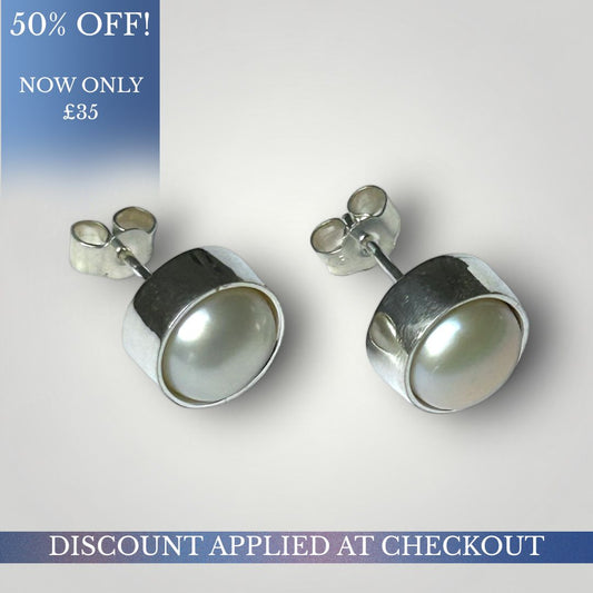 Pearl Stud Earrings