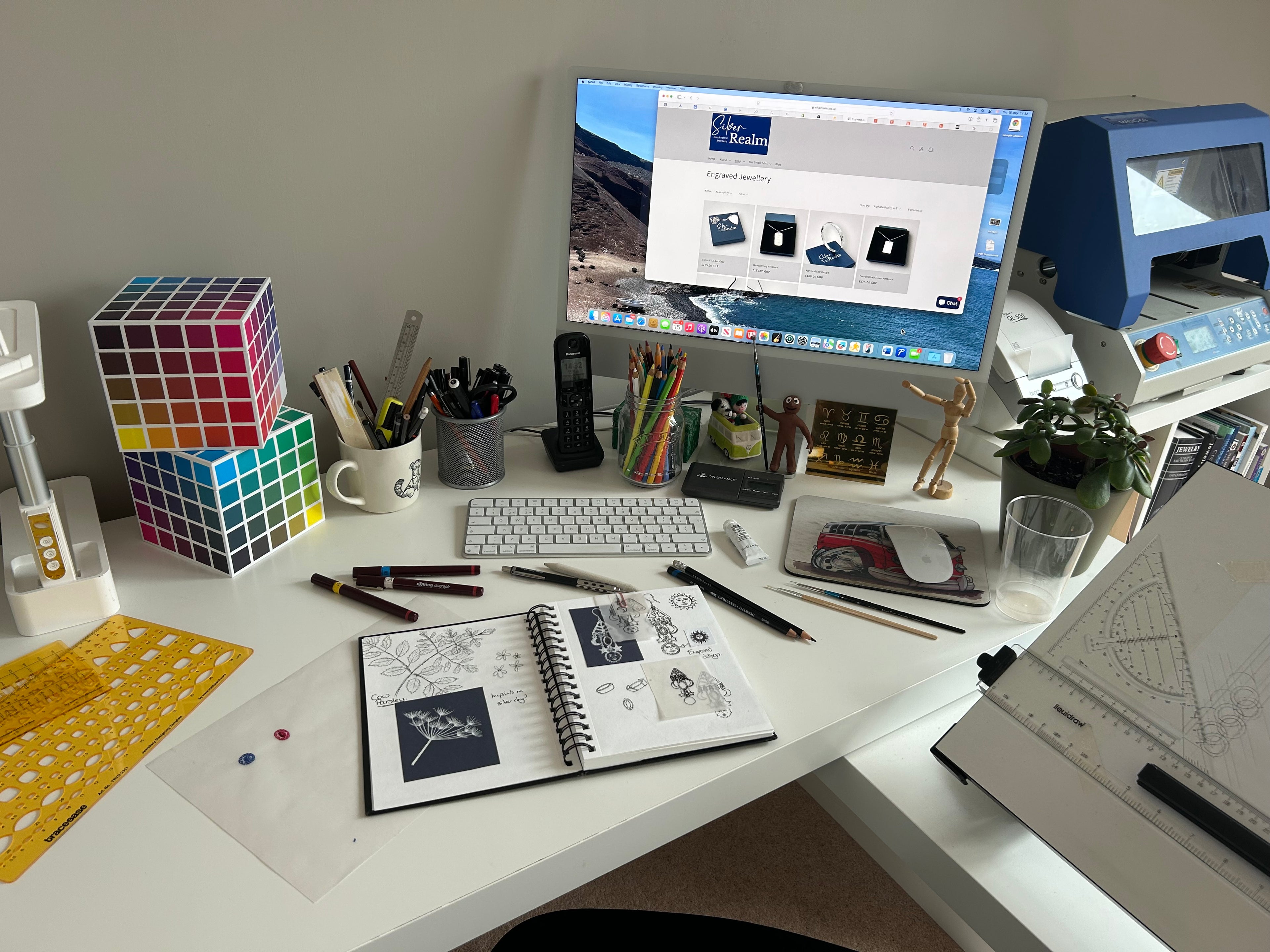 The Silver Realm design studio where the magic happens and your jewellery starts its journey