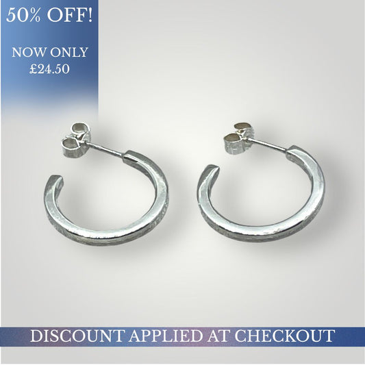 Silver Hoop Earrings