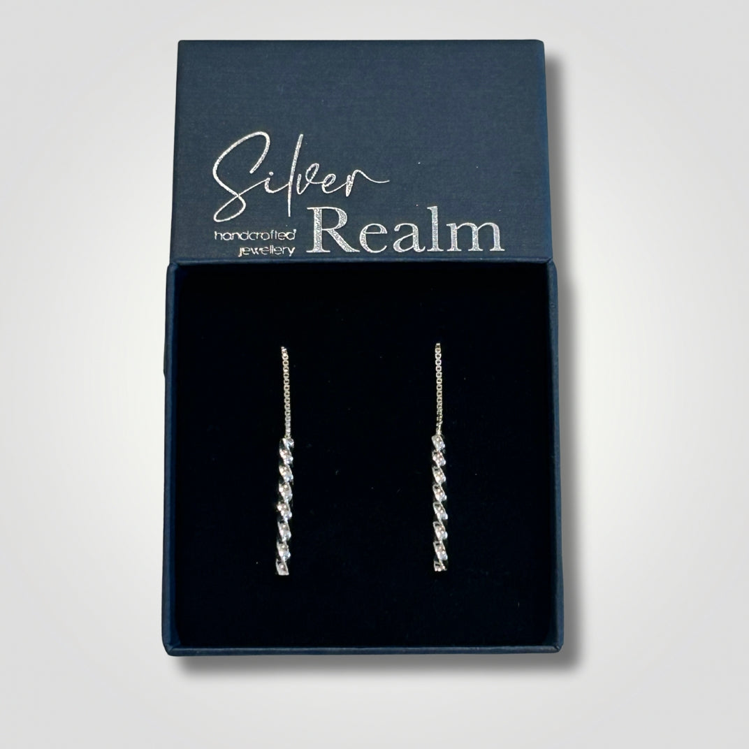 Handmade Sterling Silver Threader Earrings