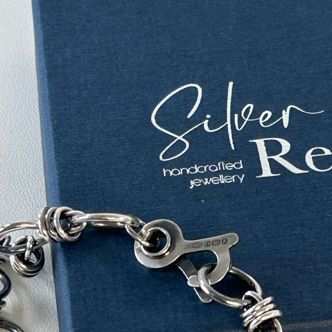 Handmade Sterling Silver Wrapped Link Bracelet
