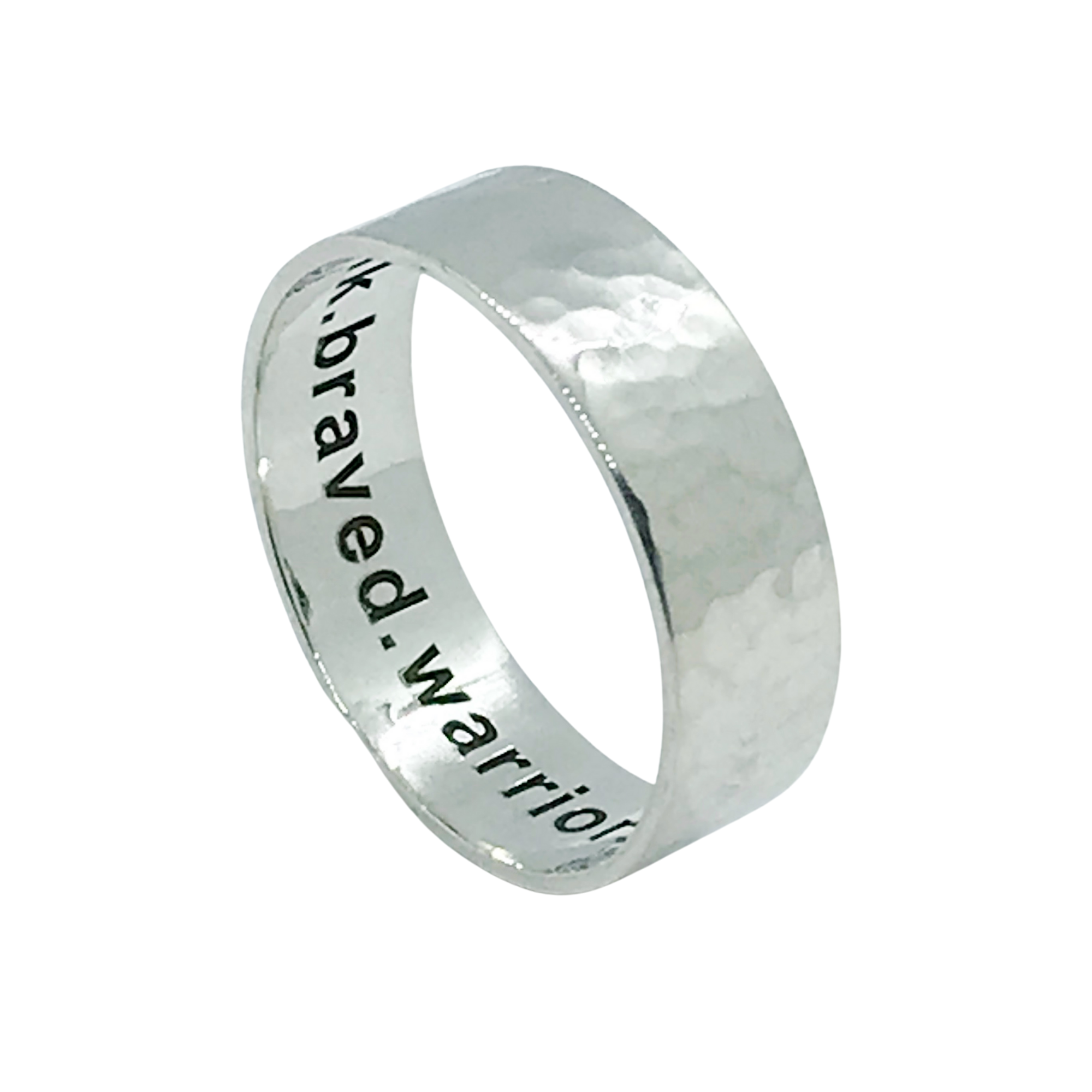 Men's Sterling Silver Polished Ridge Edge 6mm Wedding Ring | H.Samuel